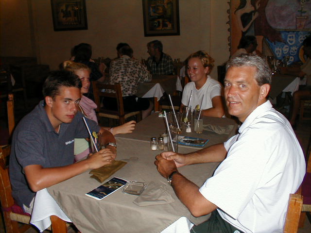 P� restaurant Ibiza med Anja