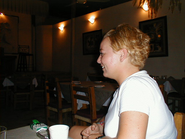 P� restaurant Ibiza med Anja